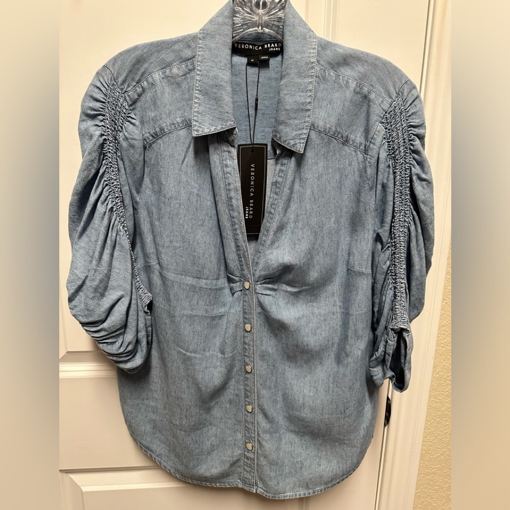 NWT Veronica Beard Port denim shirt